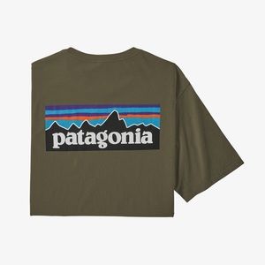 NEW PATAGONIA MENS P-6 LOGO ORGANIC COTTON T SHIRT